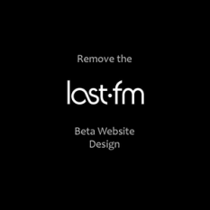 Remove the Last.fm Beta Website Design