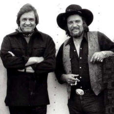 Johnny Cash with Waylon Jennings