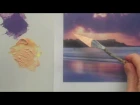 How to colour match an acrylic landscape painting - mixing paint colour