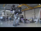 South Korea: World's first giant manned robot takes its first steps