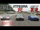 [ENG CC] Spirits Integra R vs. Nissan GT-R R34 vs. K-Shift CR-X HV45