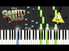 Gravity Falls - Opening Theme/Weirdmageddon [Piano Tutorial]