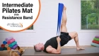 Intermediate Pilates Mat Workout with Resistance Band - 15 Minutes