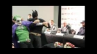 UNREAL!! - TYSON FURY JUMPS OFF PRESS CONFERENCE TABLE TO BEAT UP 'THE JOKER' IN FRONT OF KLITSCHKO