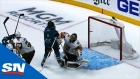 Brent Burns’ Point Shot Hits Joe Pavelski In Face, Deflects Past Marc-Andre Fleury