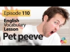 Pet peeve  - English Vocabulary Lesson # 110 - Free English speaking lesson