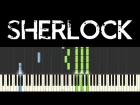 Sherlock BBC (Synthesia: piano tutorial) - Opening + Main Theme (+ ноты)