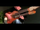 Brin Addison - Beethoven's Moonlight Sonata 15 string Harp Guitar