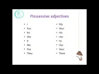 Урок №3. Possessive adjectives / Притяжательные прилагательные. Английский с нуля.