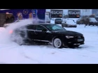 Audi A5 snow drift, Дрифт Ауди А5 sportback