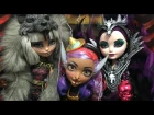 San Diego Comic Con 2016 Ever After High Cedar Wood Review & Cerise Wolf,Raven Queen Doll Comparison