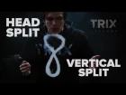 TRIX LESSONS 5: хэд сплит и вертикал сплит | head split & vertical split (вейп трюки | vape tricks)