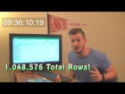 INSANE EXCEL CHALLENGE! Over 9 hours to reach the bottom of Excel..