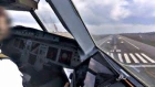 Airbus A320 - Birdstrike near 50ft - COCKPIT VIEW - Landing at Kiev - GoPro Pilot's View