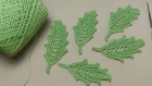 Как связать ЛИСТИК - вязание для начинающих - Easy To Crochet Leaf