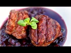 Filet mignon & blueberry sauce - Grilled on the weber kettle