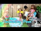 How to Make a Doll Swimming Pool 3:   Doll Floaties | Doll Fire Pit - Doll Crafts