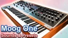 MOOG ONE SYNTHESIZER | Sounds, presets & ambient soundscapes 【SYNTH DEMO】