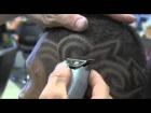 3 lines & Swoosh freestyle design Fade haircut video Step by step