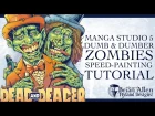 Dumb and Dumber Zombies Manga Studio 5 Speed Painting Tutorial