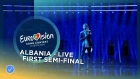 Eugent Bushpepa - Mall - Albania - LIVE - First Semi-Final - Eurovision 2018