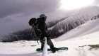 Freeride snowboarding in Caucasian backcountry - Gubasanty Mnt. 3400 at Elbrus region