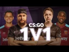 NiP Coach West Ham’s Chicharito and Antonio in CS:GO 1vs1