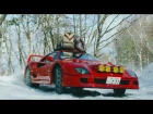 Drifting a Ferrari F40 in Snow Up To Base Camp (4k!)