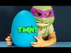 Giant Play Doh Surprise Egg - TMNT action figures. Игрушки Черепашки Ниндзя на русском языке.
