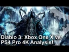 [4K] Diablo 3: Xbox One X vs PS4 Pro 4K Dynamic Res Graphics Comparison!
