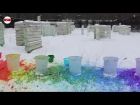 Опрокидываем краску в жидкий азот || Dump the paint into liquid nitrogen