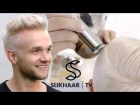Platinum blonde hair for men | how to bleach mens hair | Silver Fox hair