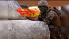 Marines Battle Children with Toys