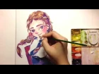 watercolor speed paint