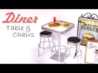 Doll Cafe/Diner Furniture Tutorial (Table & Chairs)