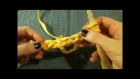 Шнурок из трикотажной пряжи. Вязание крючком