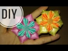 DIY || Cara Membuat Bros Bunga || Kanzashi Flower 16 