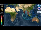 Tsunami Forecast Model Animation: Sumatra 2004