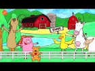 Farm Animals Song - Animals Sounds Song - Walk Around the Farm - ELF Learning
