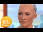 Humanoid Robot Tells Jokes on GMB! | Good Morning Britain