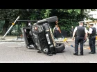 Police FLIP a CRASHED Mercedes G 4x4² in London!!