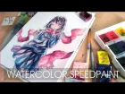 Watercolor Painting Timelapse Manga Kagerou Projekt