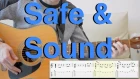 Capital Cities - Safe & Sound (fingerstyle, acoustic guitar, tabs)