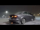 Mazdaspeed 6 Sliding in the Snow!!  (feat. flames)