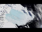 Vast iceberg splits from Antarctic ice shelf