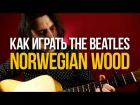 Разбор песни The Beatles Norwegian Wood - Уроки игры на гитаре Первый Лад