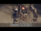 NieR:Automata Demo - Sword COMBO Video(ニーアオートマタ体験版; 空中コンボ集)