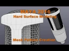 MAYA 2016 Hard Surface Modeling: Mesh Pattern Creation for Studio Microphone.