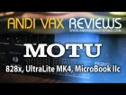 AVR 050 - MOTU 828x, UltraLite MK4, MicroBook IIc