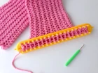 How to Loom Knit a Cowl / Scarf in a kind of Honeycomb Stitch (DIY Tutorial)